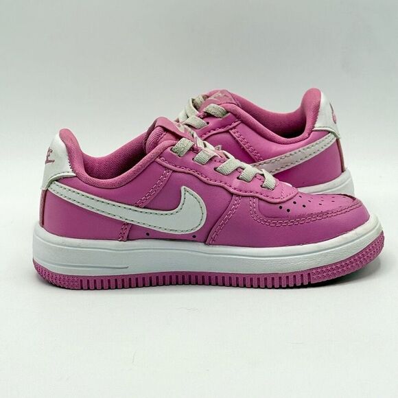 Nike Air Force 1 Low Easy On Playful Pink White - Kids US 8C / FN0237-600 - Picture 8 of 11